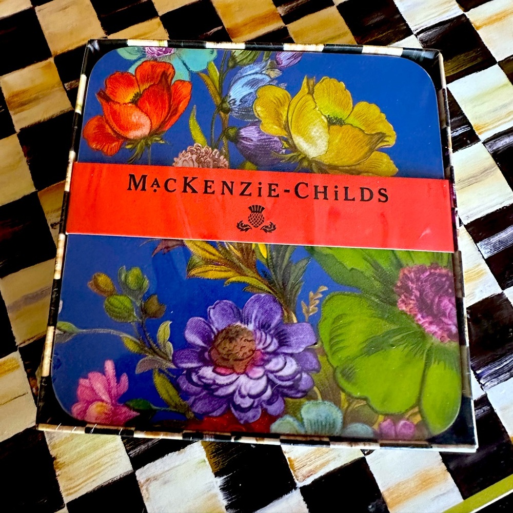 Mackenzie Childs flower market coasters